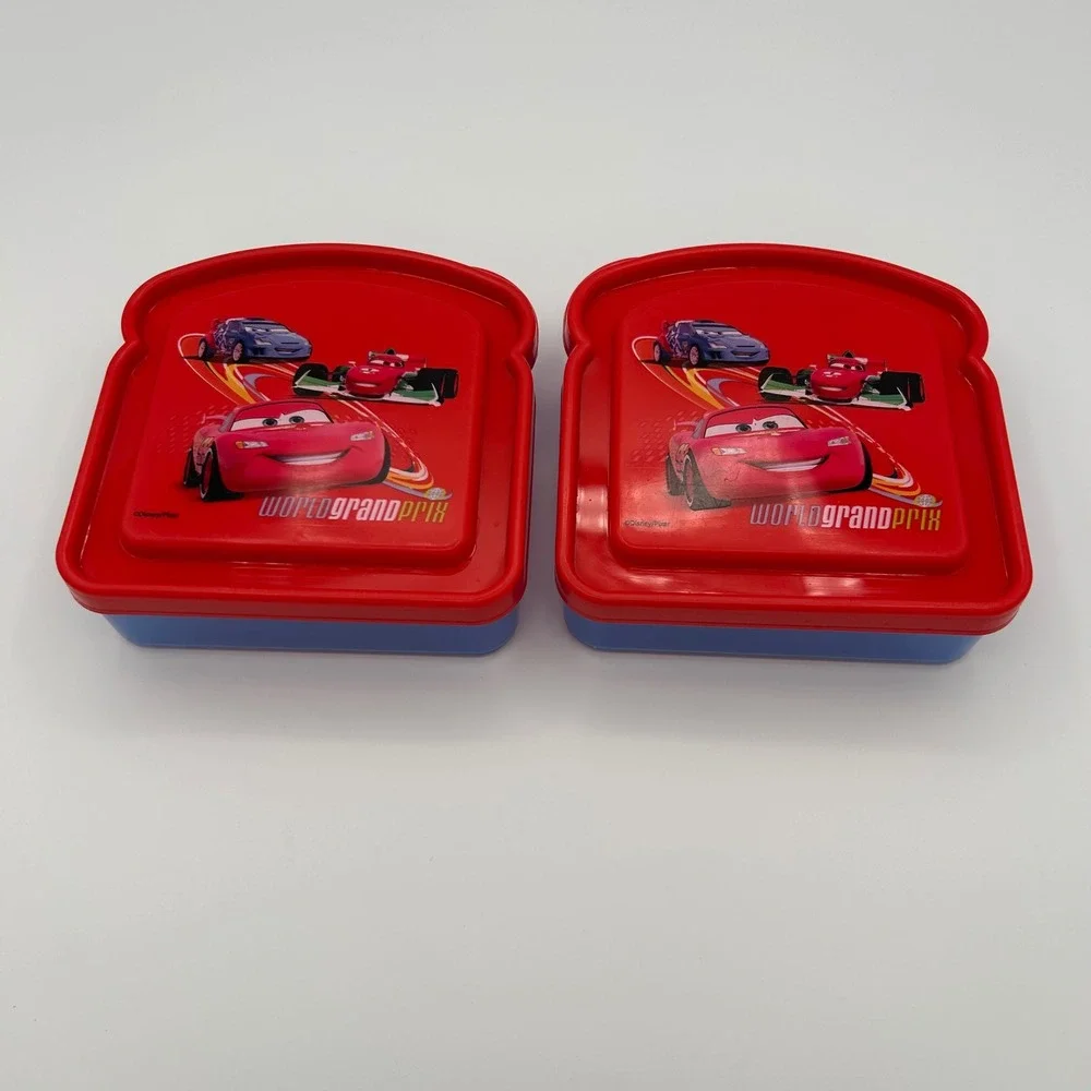 Disney‎ Pixar Cars World Grand Prix  Sandwich Container Kids 2pk